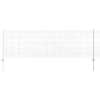 Welded Wire Fence with Posts 10 x 0.8 m Galvanised Steel Silver
