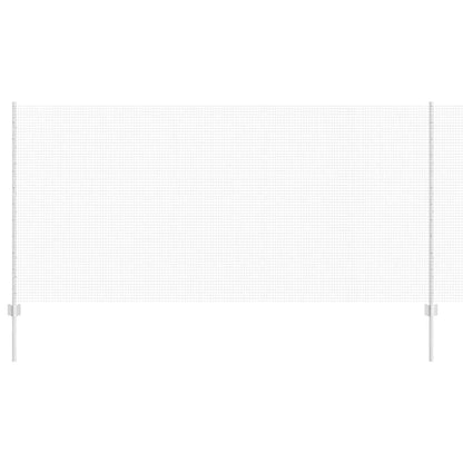 Welded Wire Fence with Posts 10 x 1.2 m Galvanised Steel Silver