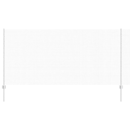 Welded Wire Fence with Posts 10 x 1.2 m Galvanised Steel Silver