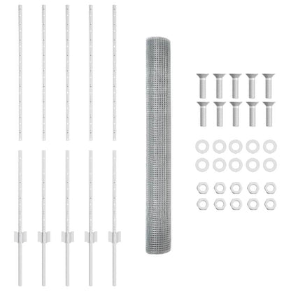 Fence with Post Silver
