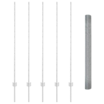Fence with Post Silver
