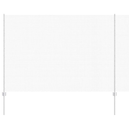 Welded Wire Fence with Posts 10 x 1.5 m Galvanised Steel Silver