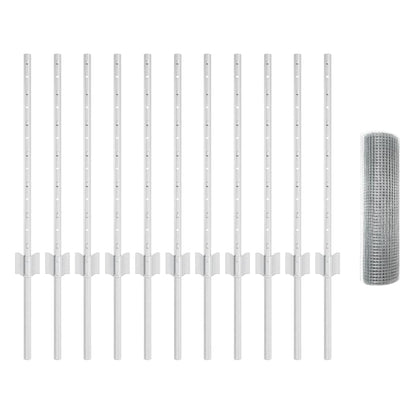 Fence with Post Silver