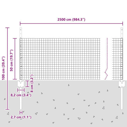 Fence with Post Silver
