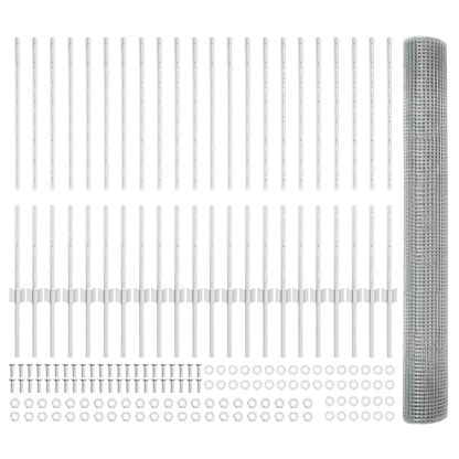 Fence with Post Silver