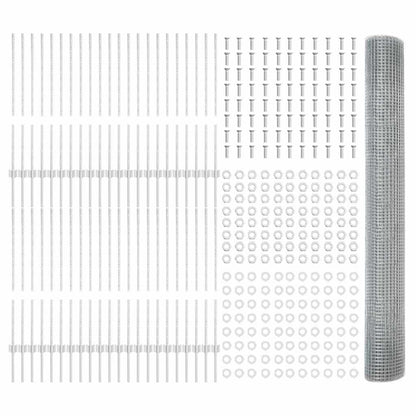 Fence with Post Silver