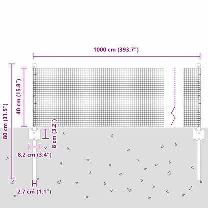 Fence with Post Grey