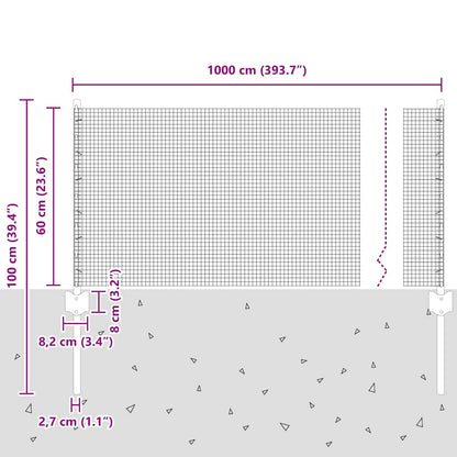 Fence with Post Grey