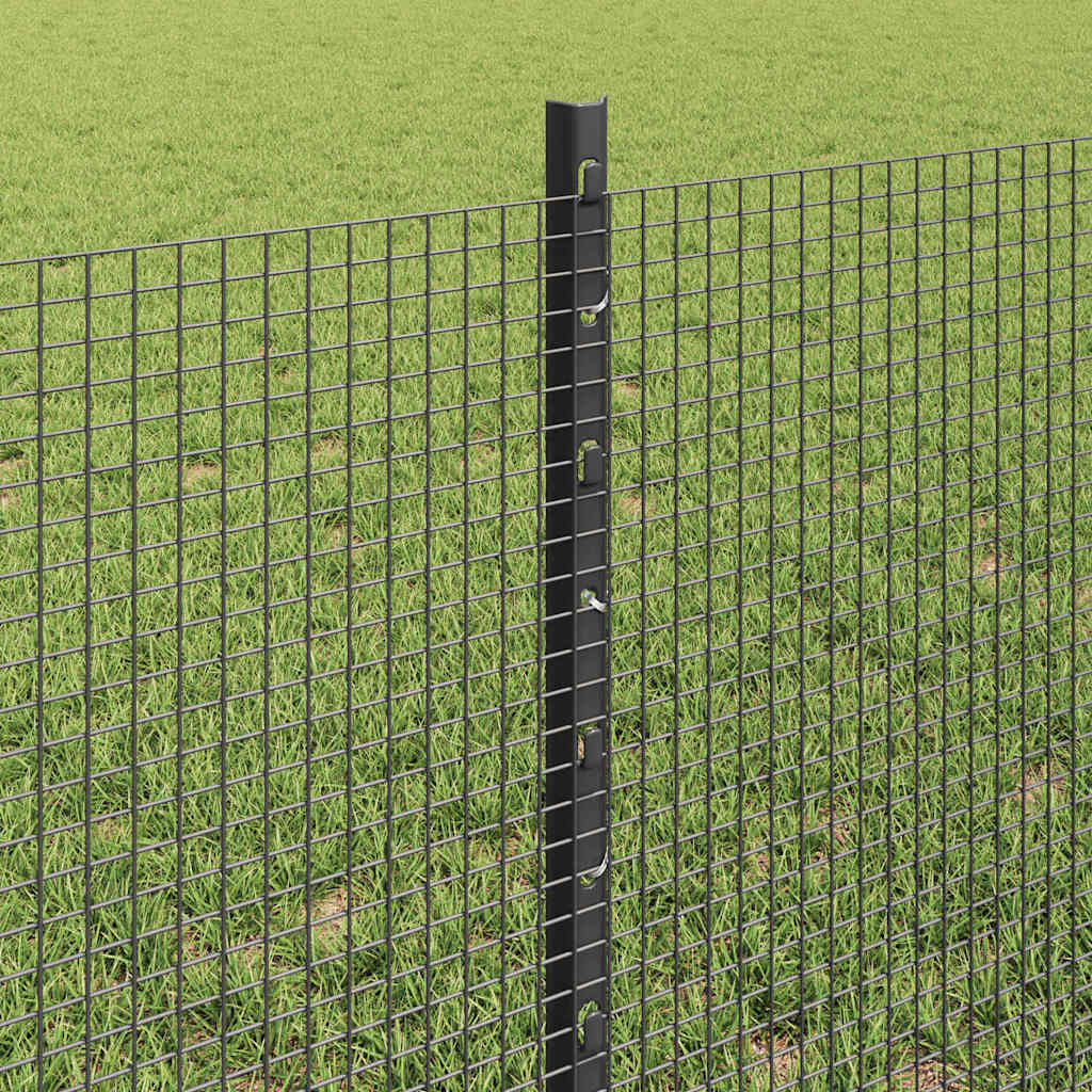 Fence with Post Grey