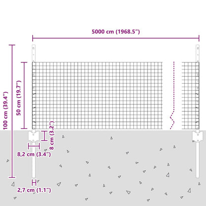 Fence with Post Grey