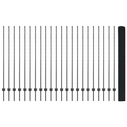 Fence with Post Grey