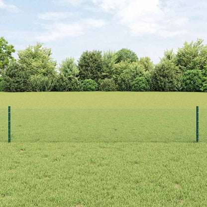 Welded Wire Fence 10 x 0.4 m PVC-Coated Steel Green Mesh