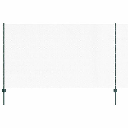 Hexagonal Fence with Post 10 x 1.4 m PVC-Coated Steel Green