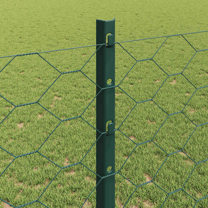 Fence with Post Green