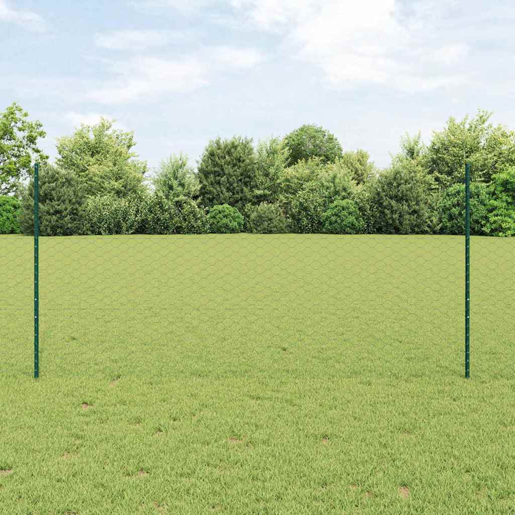 Fence with Post Green