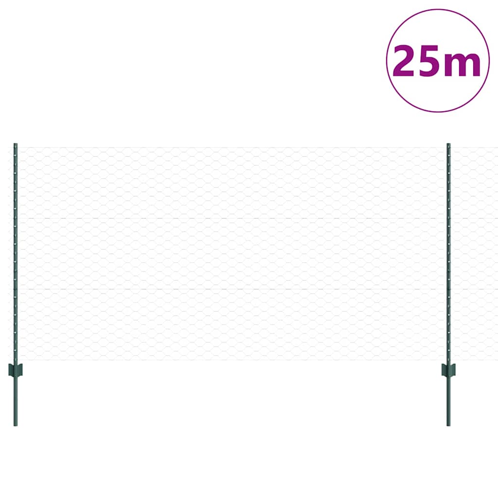 Fence with Post Green