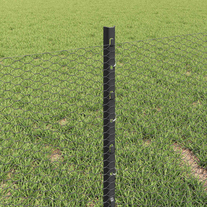 Fence with Post Grey