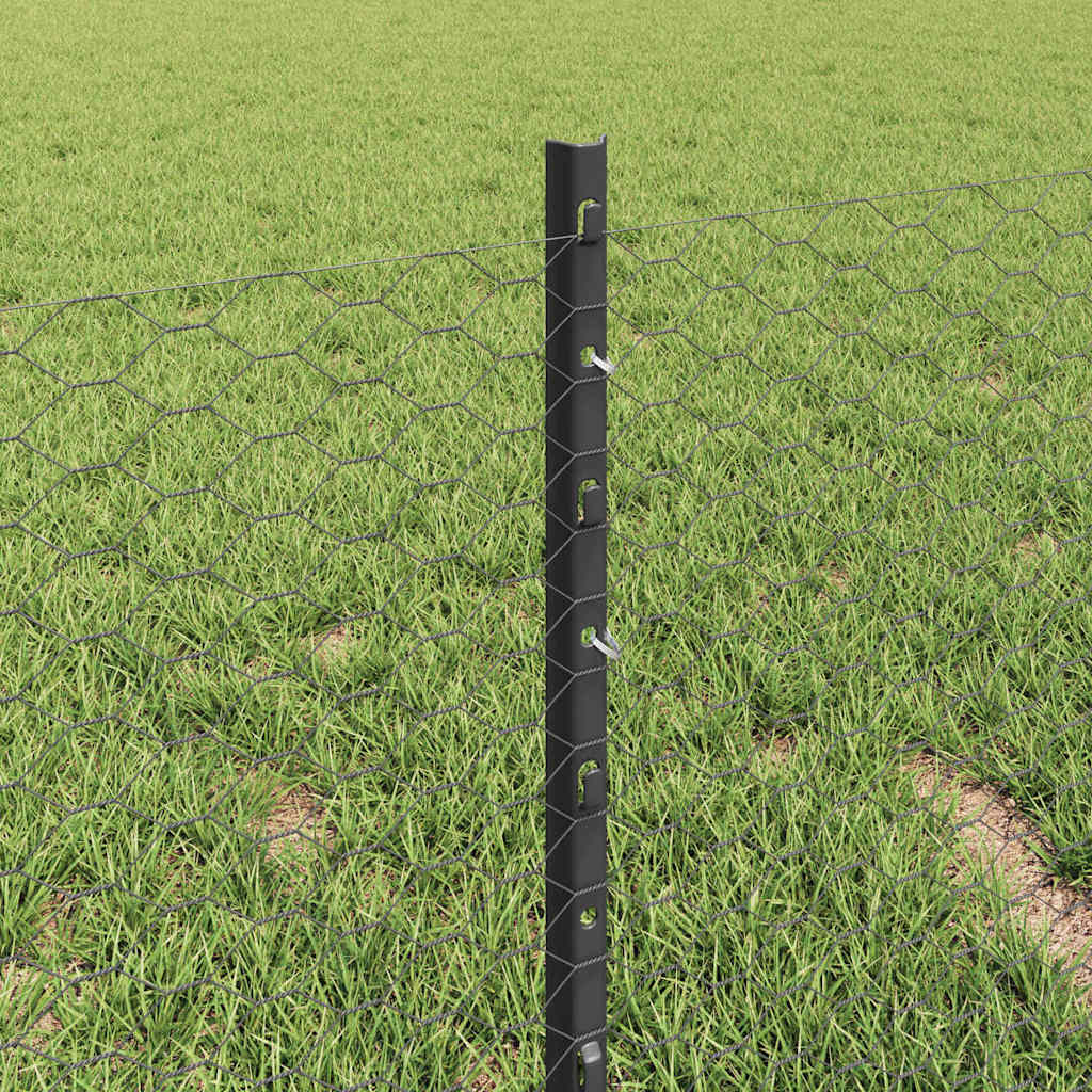 Fence with Post Grey