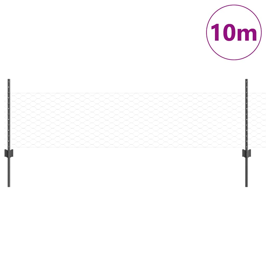 Fence with Post Grey