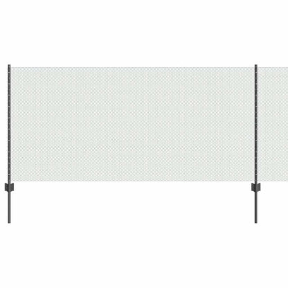 Hexagonal Fence with Post 10 x 1 m PVC-Coated Steel Grey Mesh