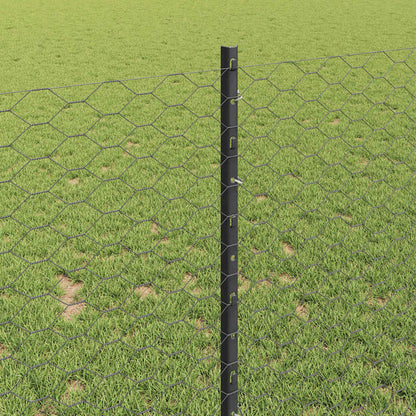 Fence with Post Grey