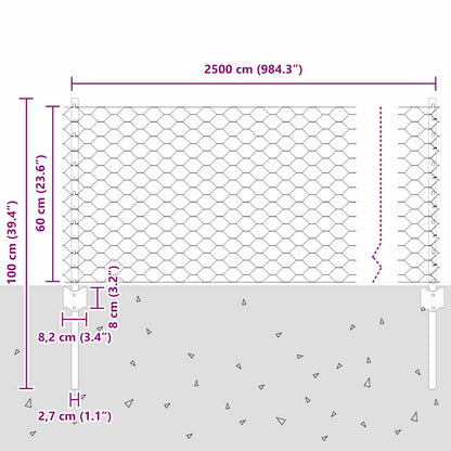 Fence with Post Grey