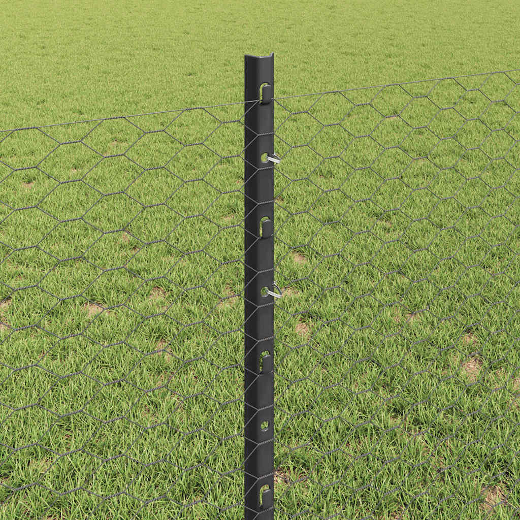Fence with Post Grey