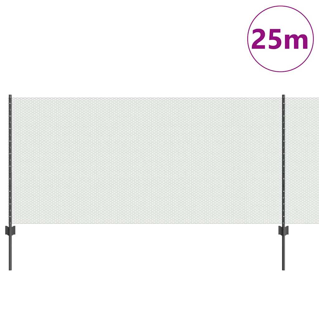 Fence with Post Grey