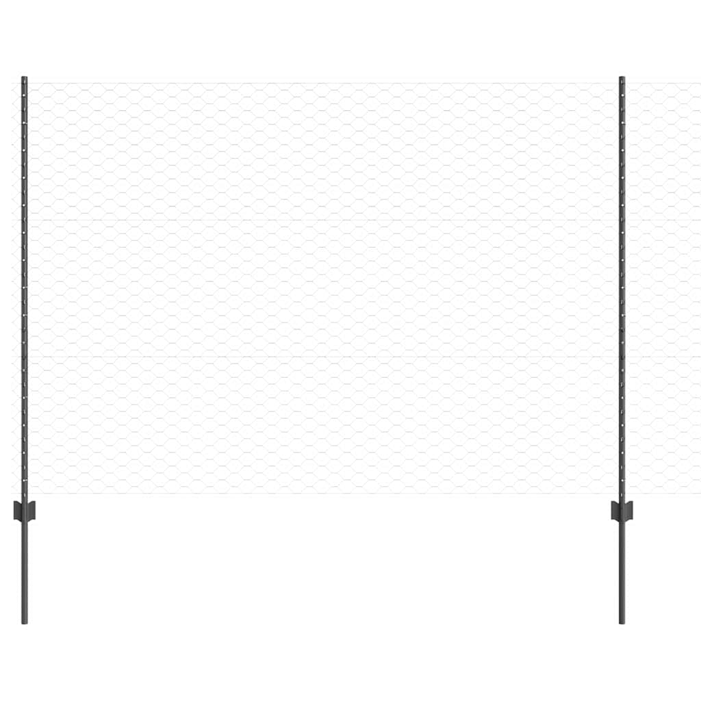 Fence with Post Grey