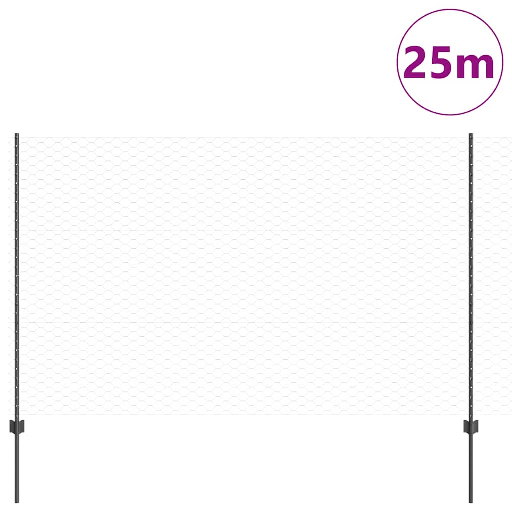 Fence with Post Grey