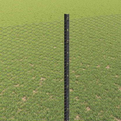 Fence with Post Grey