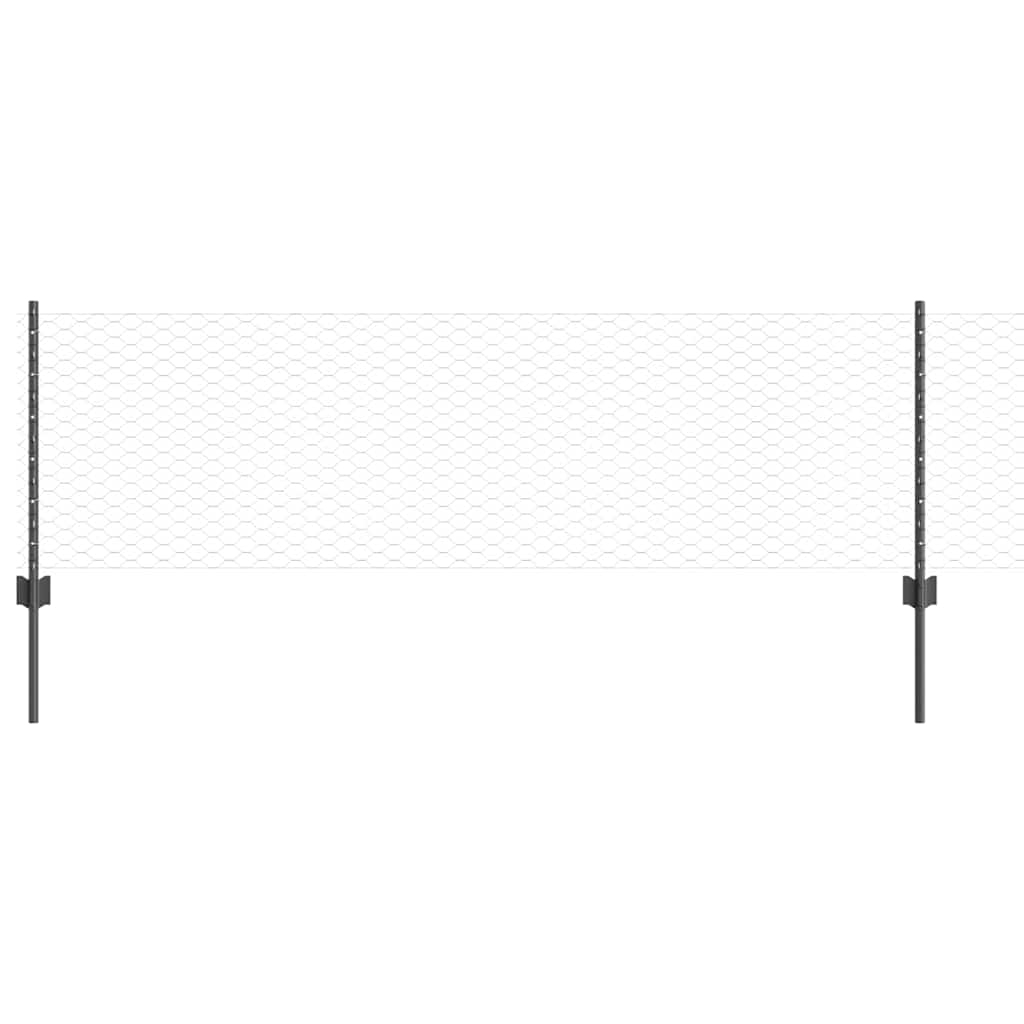 Fence with Post Grey