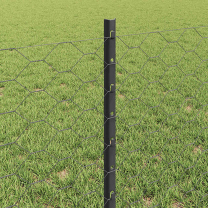 Fence with Post Grey