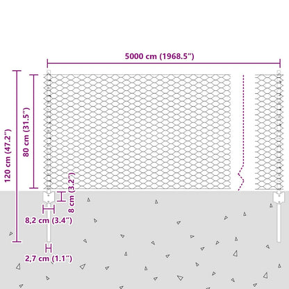 Fence with Post Grey