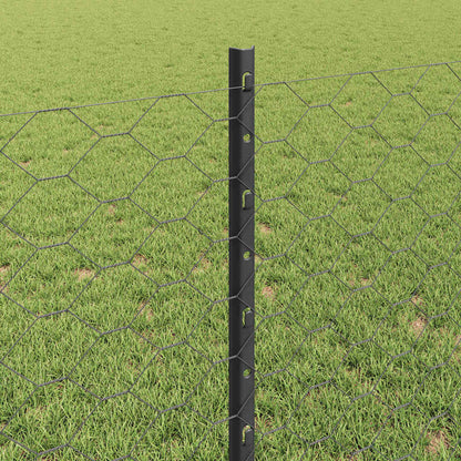 Fence with Post Grey