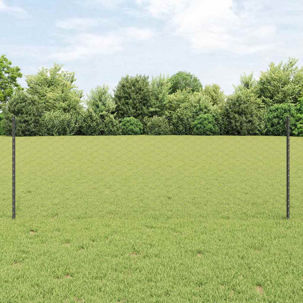 Fence with Post Grey