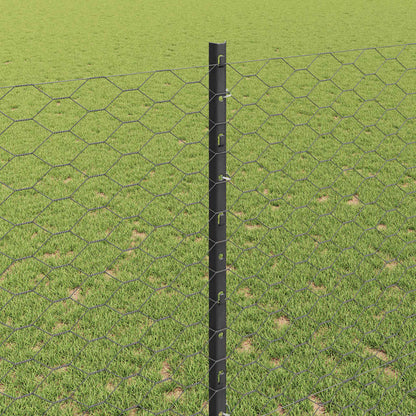 Fence with Post Grey