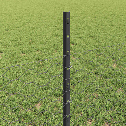 Fence with Post Grey