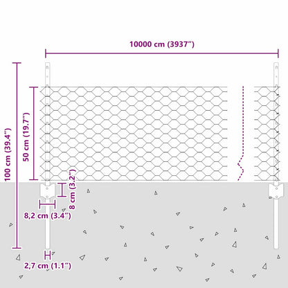 Fence with Post Grey