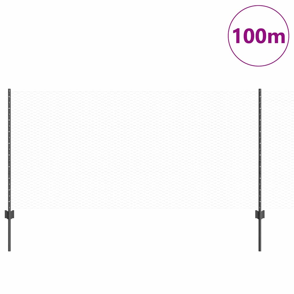Fence with Post Grey