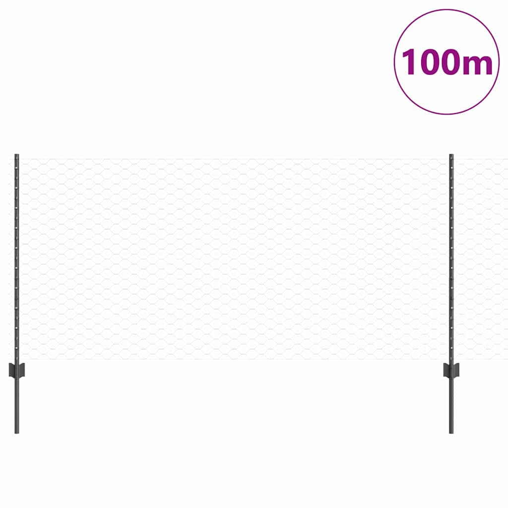 Fence with Post Grey