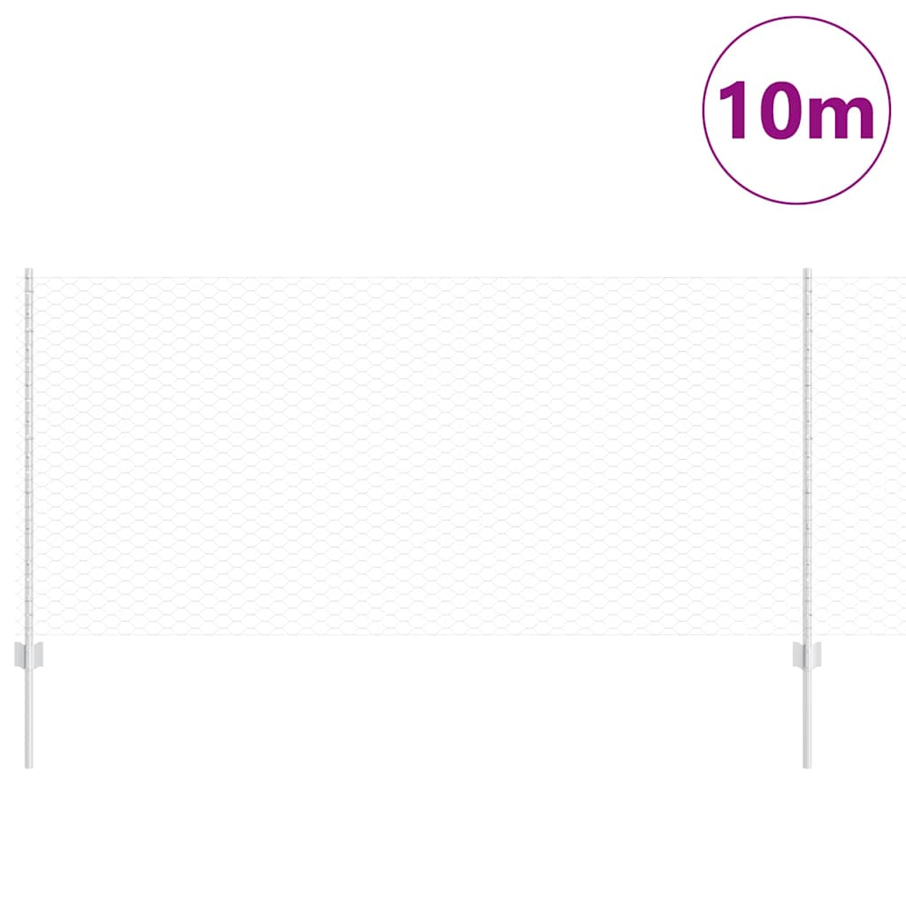 Fence with Post Silver