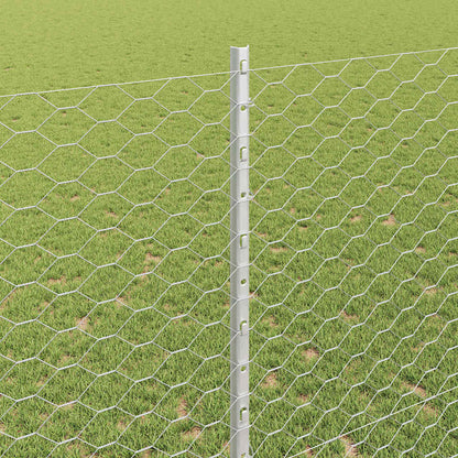 Fence with Post Silver
