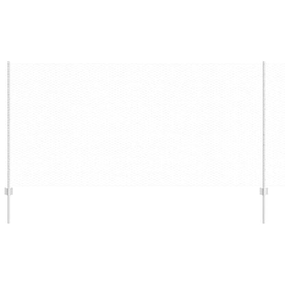 Hexagonal Fence with Post 25 x 1.2 m Galvanised Steel Silver