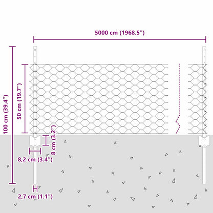 Fence with Post Silver