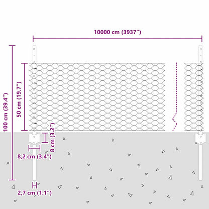 Fence with Post Silver