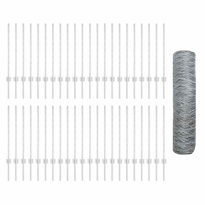 Fence with Post Silver
