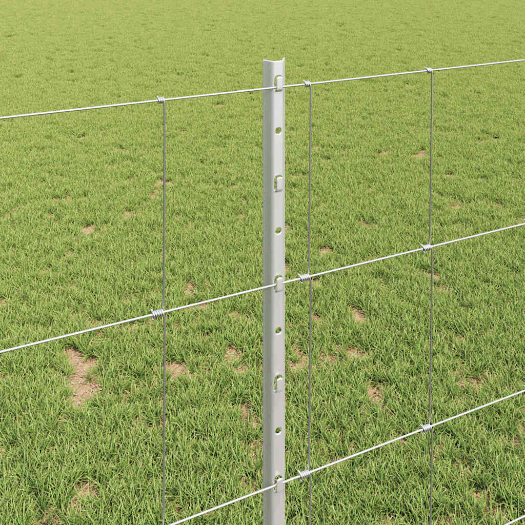 Fence with Post Silver