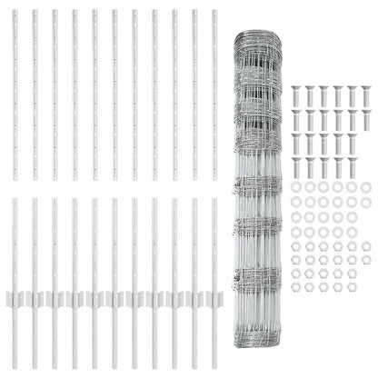 Fence with Post Silver
