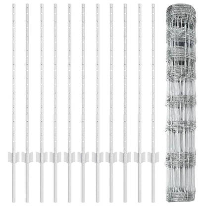 Fence with Post Silver